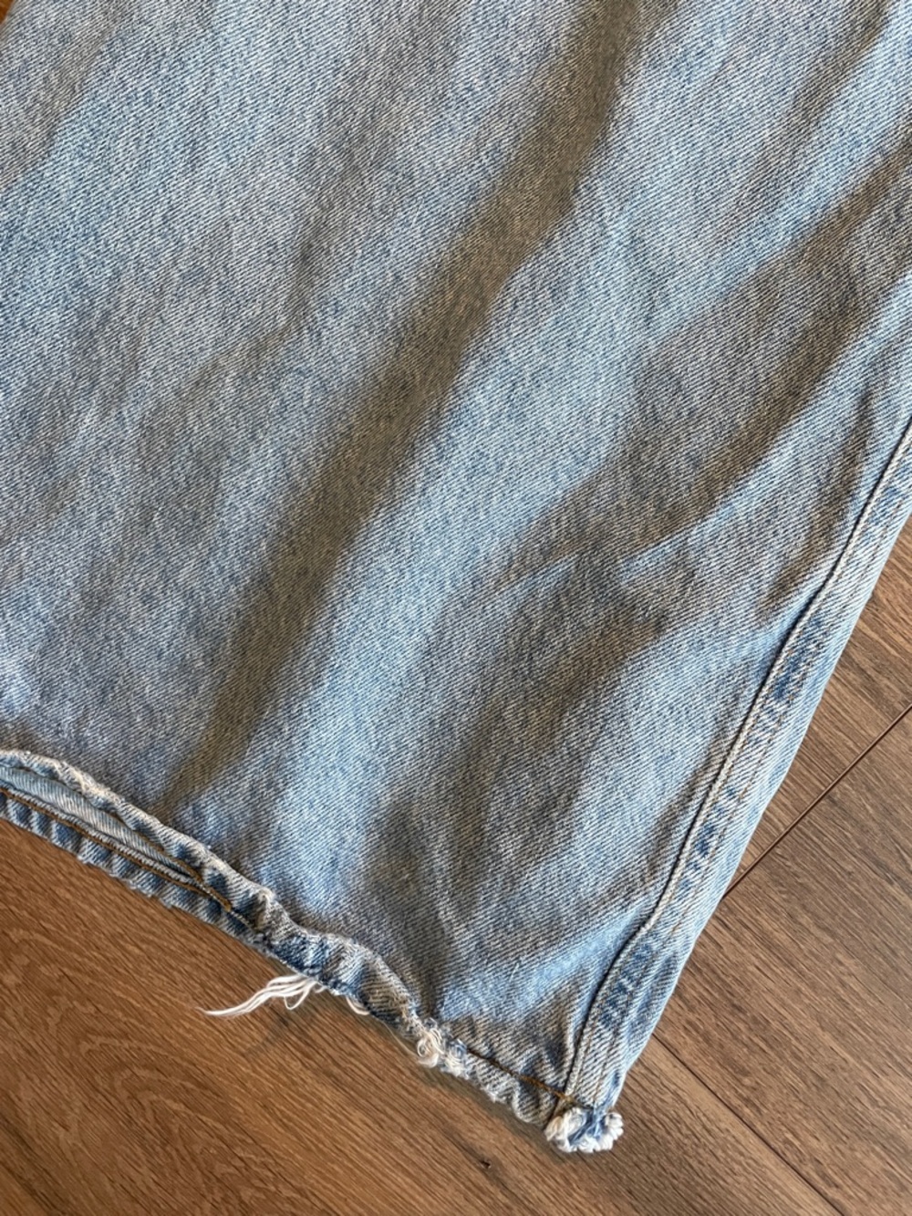 AGOLDE Dame High Rise Wide Leg Jeans- size 32 - Picture 7 of 9